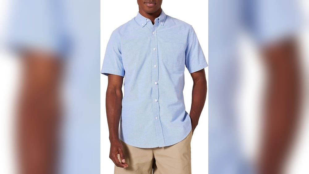Best Amazon Essentials button-down shirt for men