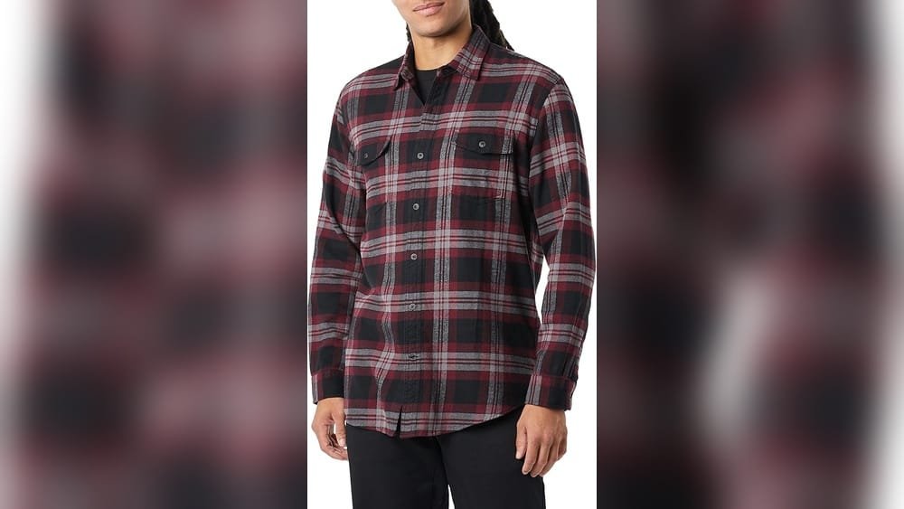 best amazon essentials flannel shirt for men